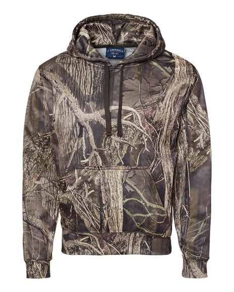 Front view of Polyester Tailgate Hooded Sweatshirt