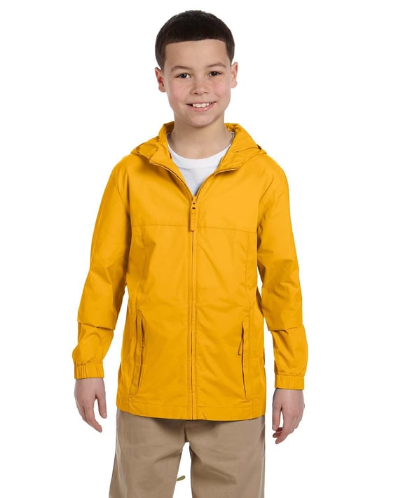 Front view of Youth Essential Rainwear