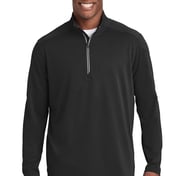 Front view of Sport-Wick® Textured 1/4-Zip Pullover