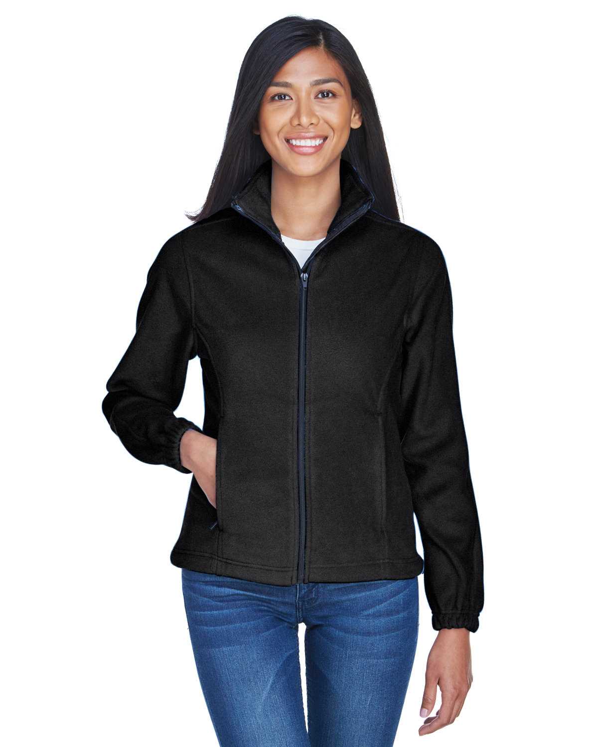 Front view of Ladies’ Iceberg Fleece Full-Zip Jacket