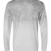 Back view of Montauk Oceanic Fade Performance Long Sleeve T-Shirt