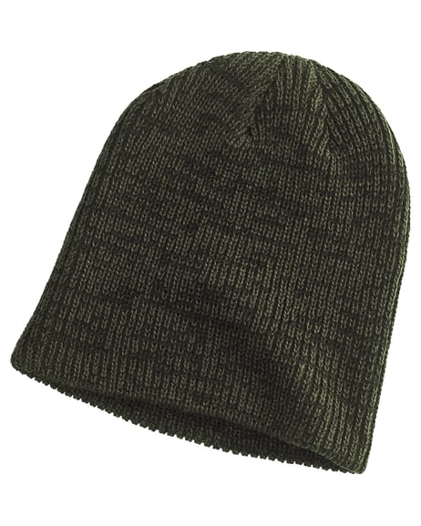 Frontview ofRibbed Marled Beanie