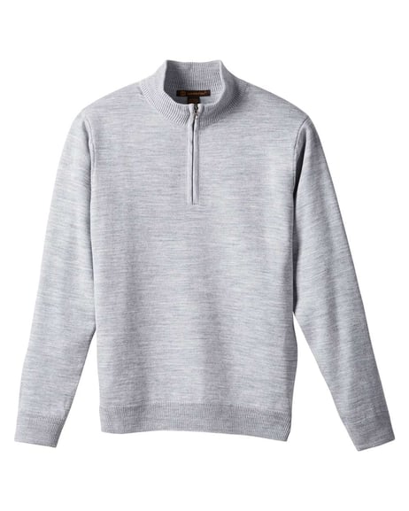 Front view of Unisex Pilbloc™ Quarter-Zip Pullover Sweater