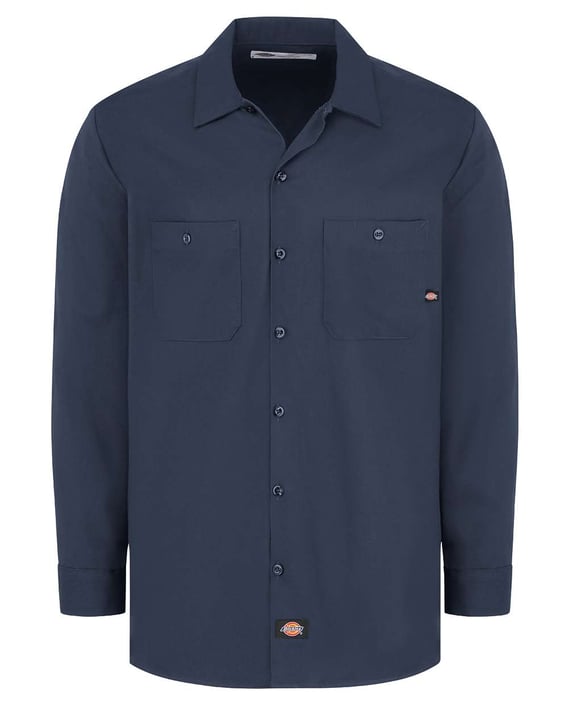 Front view of Industrial Cotton Long Sleeve Work Shirt