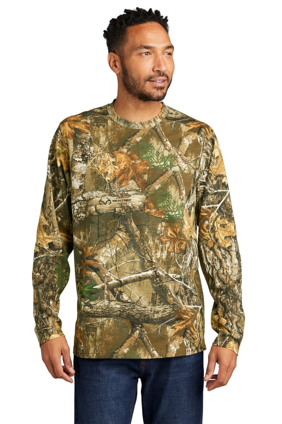 Front view of Realtree® Long Sleeve Pocket Tee