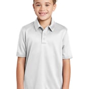 Front view of Youth Silk Touch Performance Polo