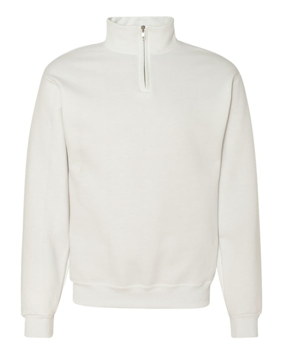 Front view of Nublend® Cadet Collar Quarter-Zip Sweatshirt