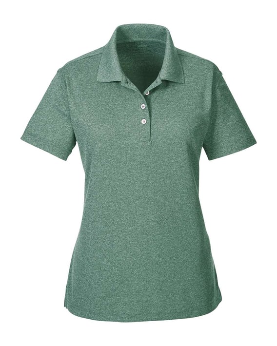 Front view of Women’s Heathered Pique Polo