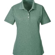 Front view of Women’s Heathered Pique Polo
