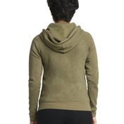 Back view of Ladies’ Malibu Raglan Full-Zip Hooded Sweatshirt