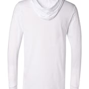 Back view of Jersey Hooded Long Sleeve Tee