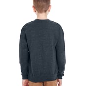 Back view of Youth NuBlend® Fleece Crew