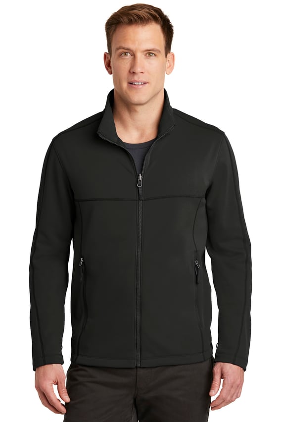 Front view of Collective Smooth Fleece Jacket