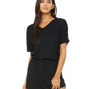 Front view of Ladies’ Flowy V-Neck Dress