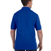 Back view of Men’s 7 Oz. ComfortSoft Cotton Piqué Polo
