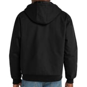Back view of Tall Duck Cloth Hooded Work Jacket