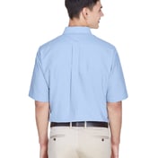 Back view of Men’s Classic Wrinkle-Resistant Short-Sleeve Oxford