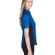 Side view of Ladies’ Fuse Colorblock Twill Shirt