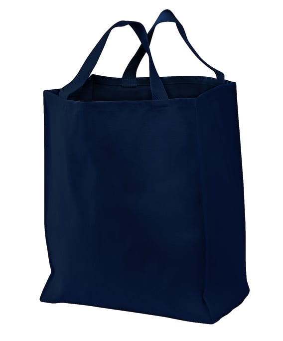 Front view of Ideal Twill Grocery Tote