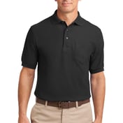 Front view of Tall Silk Touch Polo With Pocket