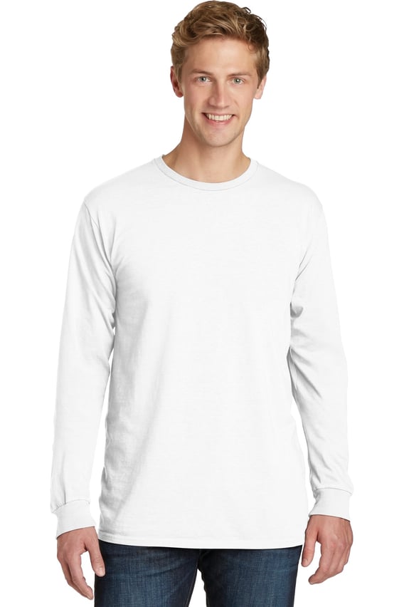 Front view of Beach Wash® Garment-Dyed Long Sleeve Tee