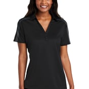 Front view of Women’s Silk Touch Performance Colorblock Stripe Polo