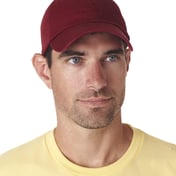 Front view of Adult Classic Cut Chino Cotton Twill Unstructured Cap