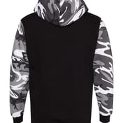 Back view of Fashion Camo Hooded Sweatshirt