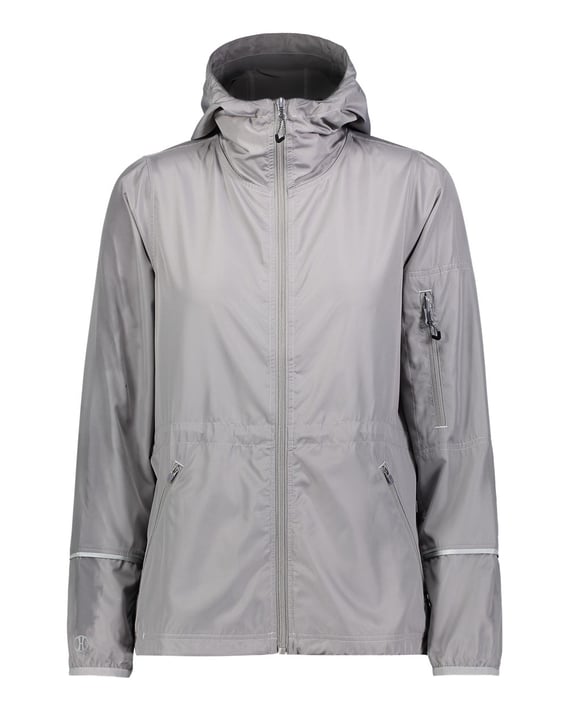 Front view of Women’s Packable Hooded Jacket