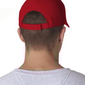 Back view of Adult Classic Cut Cotton Twill 5-Panel Cap