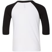 Back view of Toddler Three-Quarter Sleeve Baseball Tee