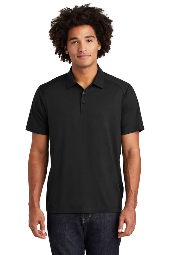 Front view of PosiCharge ® Tri-Blend Wicking Polo