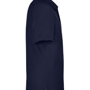 Side view of Tall Fusion ChromaSoft™ Pique Polo