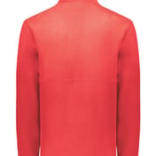 Back view of Eco Revive™ Youth Polar Fleece Quarter-Zip Pullover