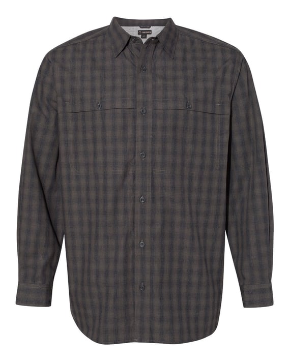 Front view of Paseo Plaid Shirt