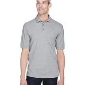 Front view of Men’s 5.6 Oz. Easy Blend™ Polo With Pocket