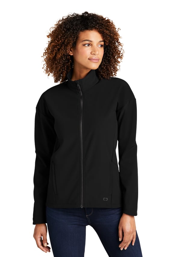 Front view of Ladies Commuter Full-Zip Soft Shell