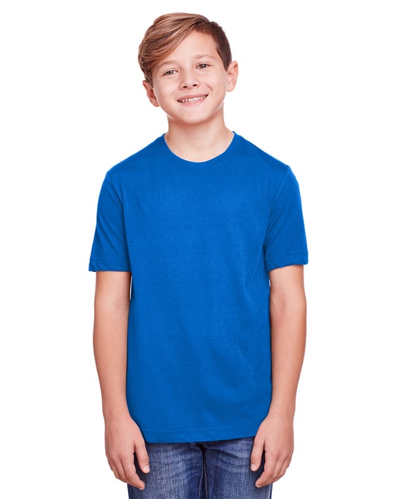 Front view of Youth Fusion ChromaSoft Performance T-Shirt