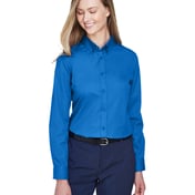 Front view of Ladies’ Operate Long-Sleeve Twill Shirt