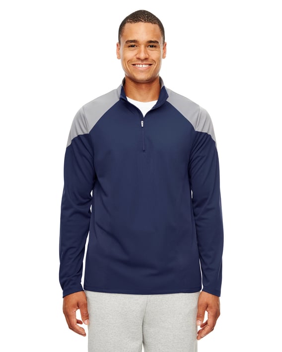 Front view of Men’s Command Colorblock Snag Protection Quarter-Zip