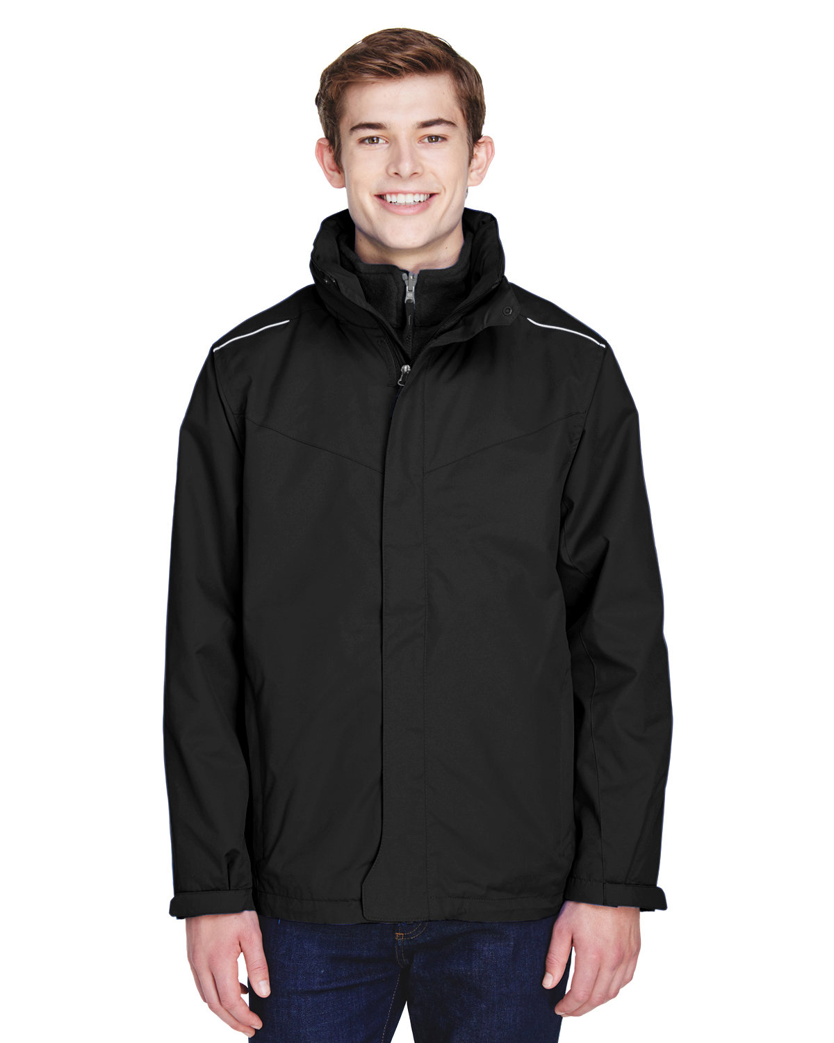 Front view of Men’s Tall Region 3-in-1 Jacket With Fleece Liner