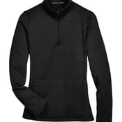 Front view of Women’s Newbury Mélange Fleece Quarter-Zip Pullover