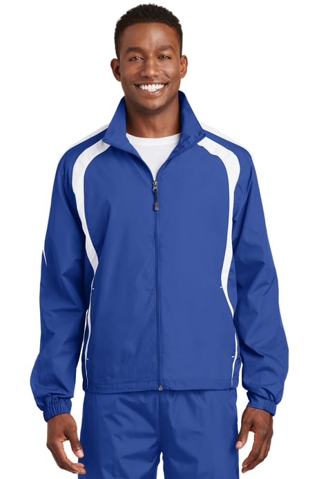 Front view of Colorblock Raglan Jacket