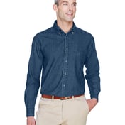 Front view of Men’s Tall 6.5 Oz. Long-Sleeve Denim Shirt