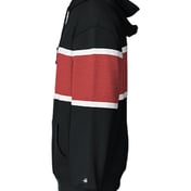 Side view of United Athletic Fleece Hooded Sweatshirt