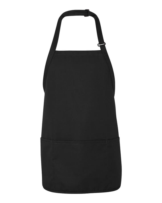 Front view of Short Premium Bib Apron