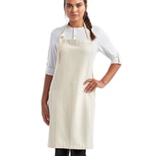 Front view of Unisex Regenerate Recycled Bib Apron