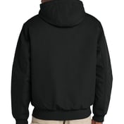 Back view of Quilted-Flanne-Lined Duck Active Jac