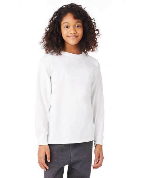 Frontview ofYouth Authentic-T Long-Sleeve T-Shirt