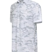 Side view of Newport Camo Polo